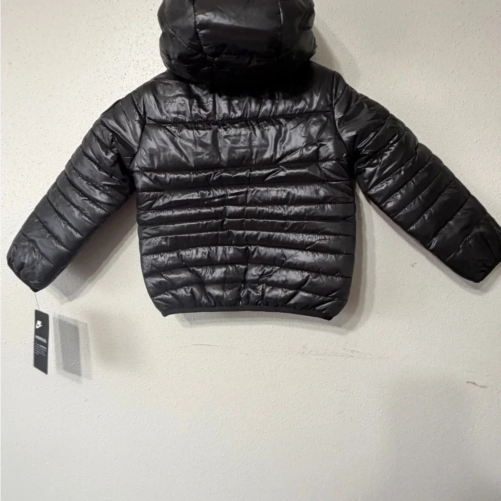 Nike Black Hooded Quilted Puffer Jacket‎